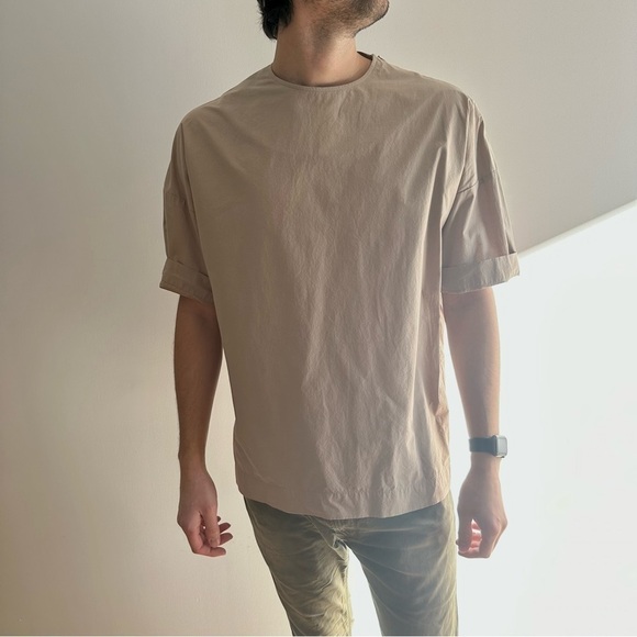NWT COS  OVERSIZED TAN SHIRT - S - Picture 4 of 15